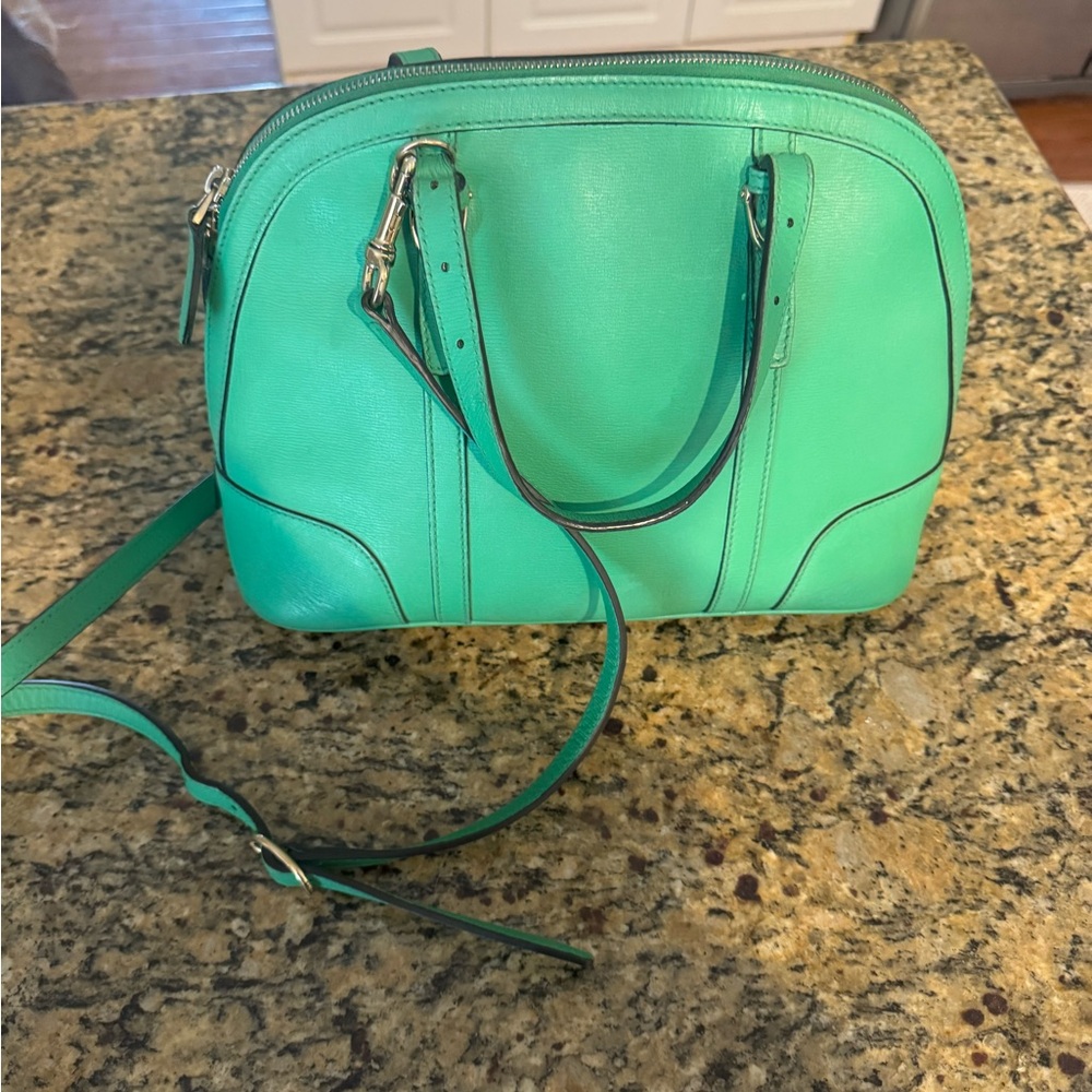 Green Gucci leather crossbody!